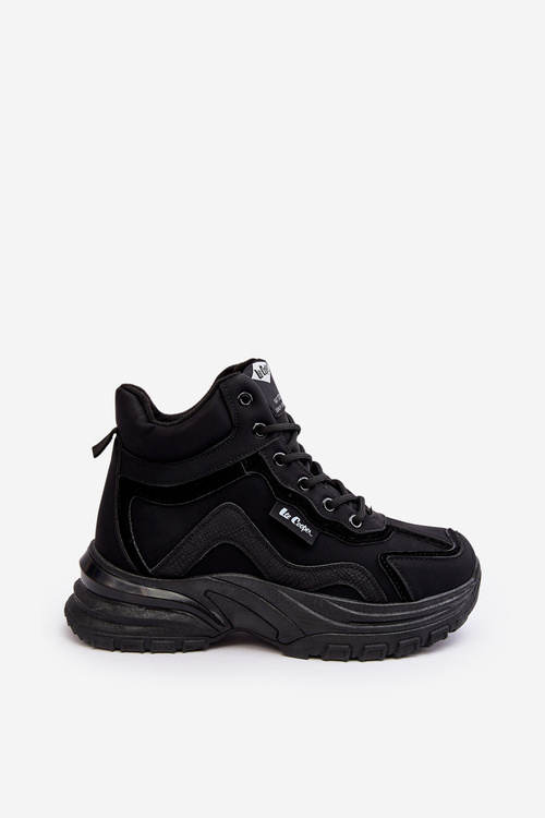 Čižmy izolované ženské šnurovacie topánky Lee Cooper LCJ-23-44-1976L Black