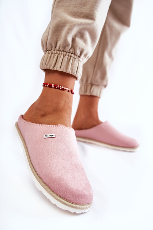 Domácí zateplené pantofle Inblu CS-34-023 Růžové