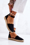 Dámske espadrilly pre Black Bonetti Buckle