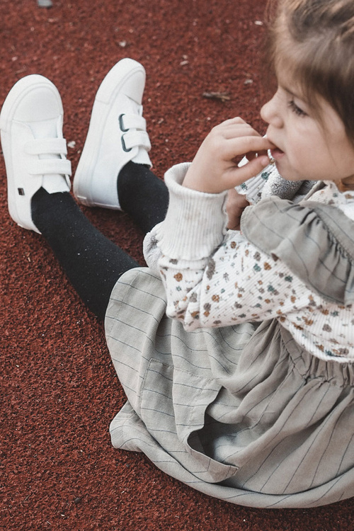 Detská klasická veľká hviezda JJ374042 Biele tenisky