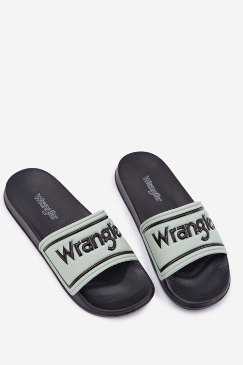 Pánske Šľapky WRANGLER AVERELL SLIDER MEN LOW 20251042.52D Svetlozelené