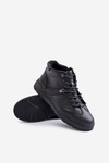 Kožené Zateplené Botky Sneakersy Pánské Lee Cooper Černé LCJ-24-33-2913