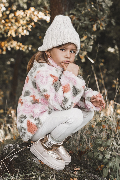 Veľká hviezda KK374221 Detské topánky béžového zlata