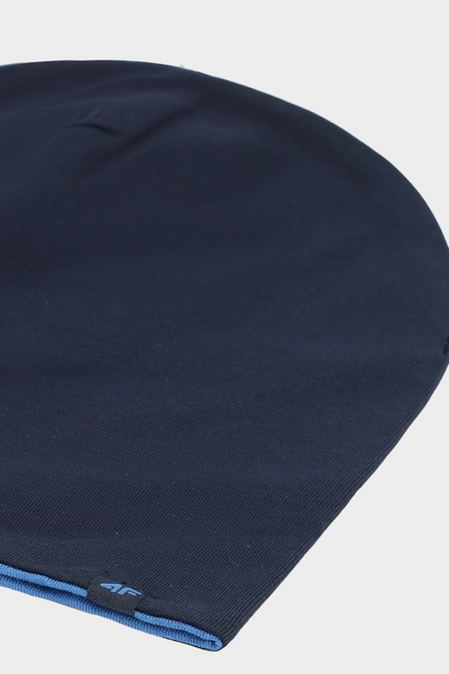 Oboustranná dětská čepice Beanie 4F 4FJWAW24ACAPU449-31S tmavě modrá