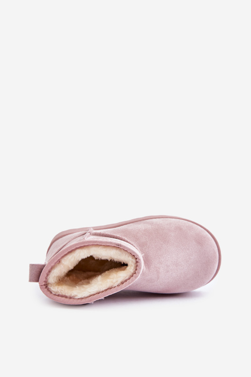 Detské Snehové Topánky Zateplené Ružové Nallita