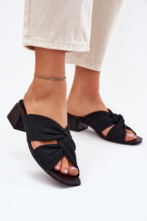 Dámske Sandále Na Opätku Maciejka 06955-01 Čierne