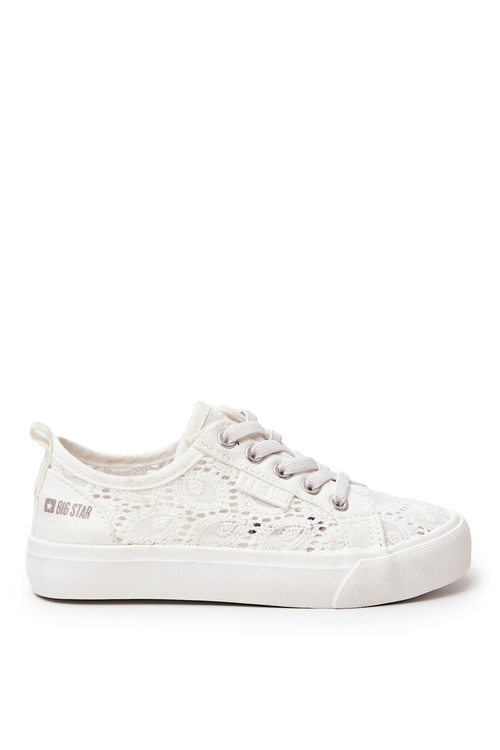 Veľká hviezda JJ374012 Białe Openwork Sneakers