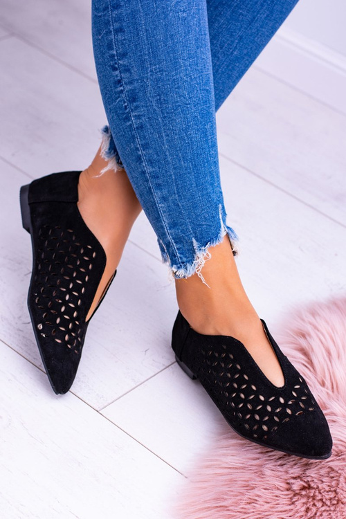 Lu Boo Black Suede Women's Slip -Shop Synthia Synthia