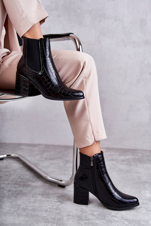 Hadie kožené topánky la.fi 260038b-xc čierna