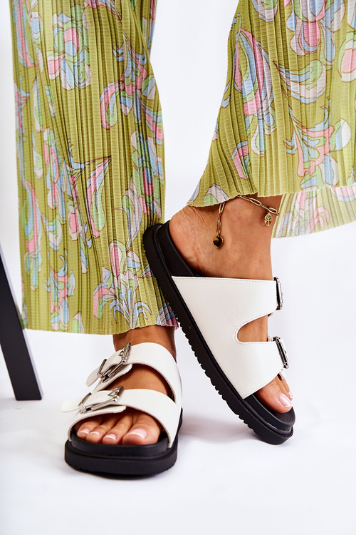 Klasický sklz -dámsky biely Weston Flip -flops