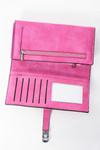 Elegantná ženská peňaženka pre magnet fuksia