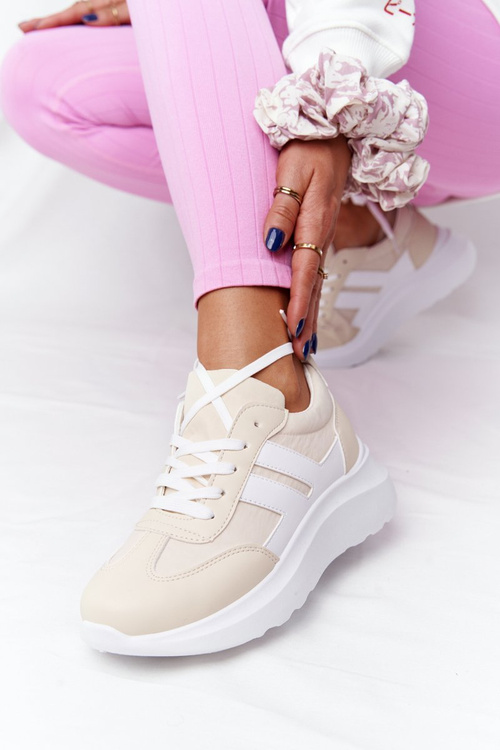 Dámská Sportovní Obuv Sneakersy Béžove Holiday