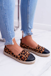 Dámske leopardové byty espadrilles