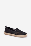 Dámské Espadrilky S Pletením Vinceza 13625 Černé
