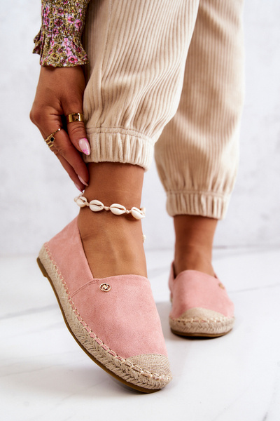 Dámské semišové espadrilky růžove Joaquin