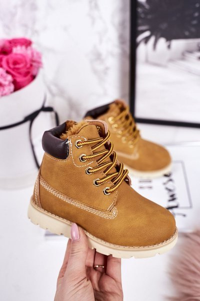 Dětské Zateplené Boty Karamelová Woody