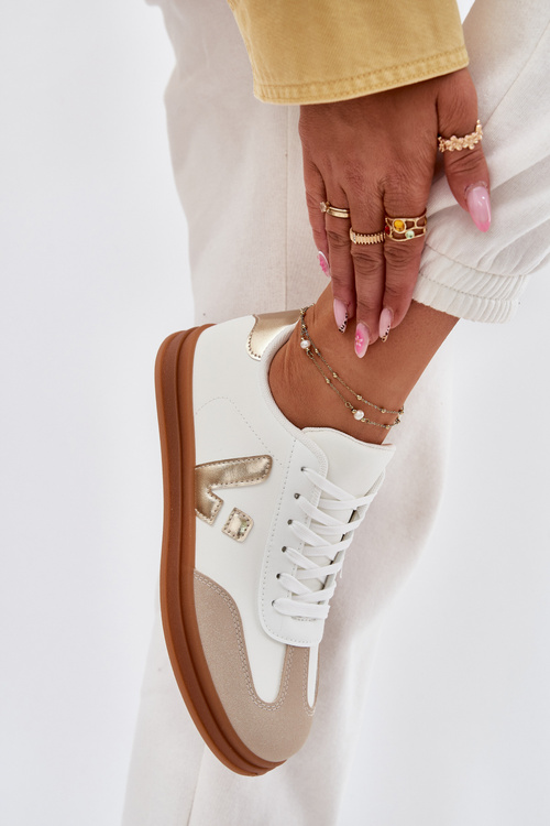 Dámske Eko Kožené Tenisky Biele Micca