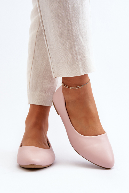 Eko Kožené Dámske Baletky Ružové Tindomiel