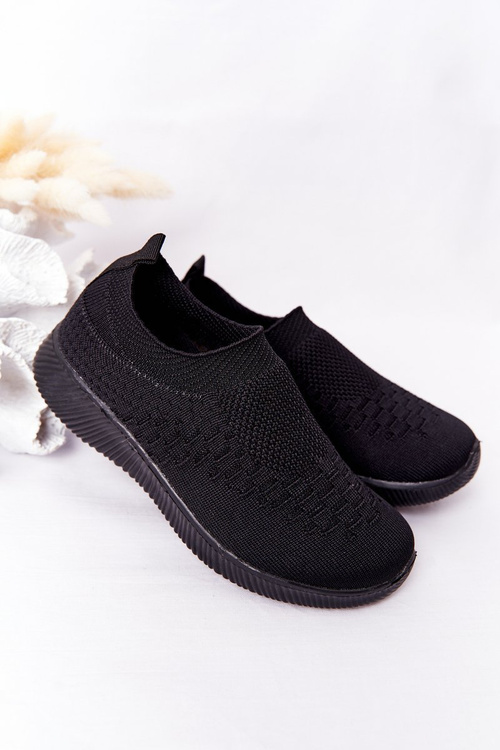 Dětská Sportovní Obuv Slip-On Černé School Trip