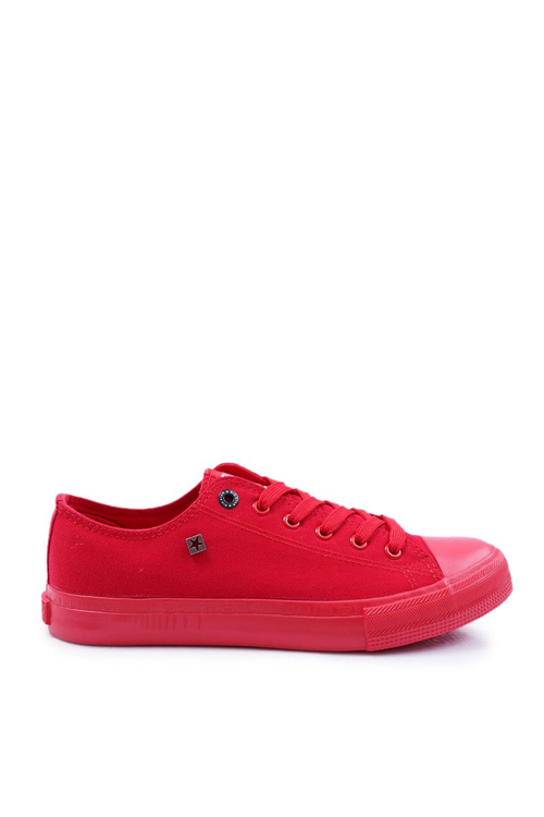 Pánska klasická nízka veľká hviezda AA174007 Red Sneakers