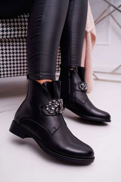 Dámské Kotníkové Boty černé Somingo