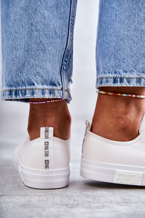 Dámské kůže Sneakers Big Star KK274105 Bílá
