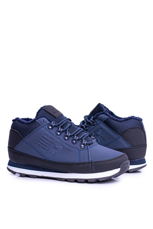 Izolované námornícke modré Trekking topánky Newlans2