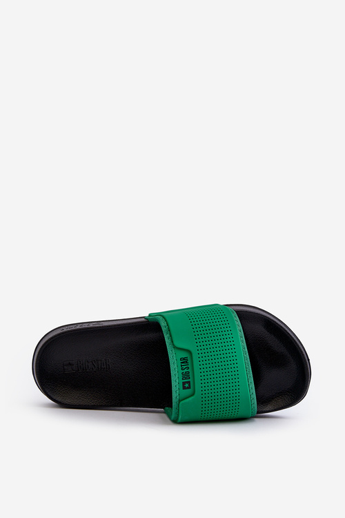 Lehké pánské žabky Big Star NN174693 Zelené