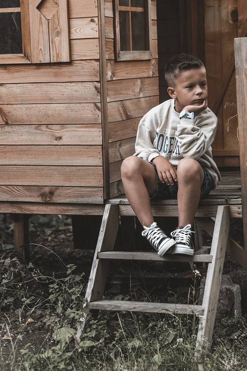 Detské kožené vysoko biele tenisky Marney