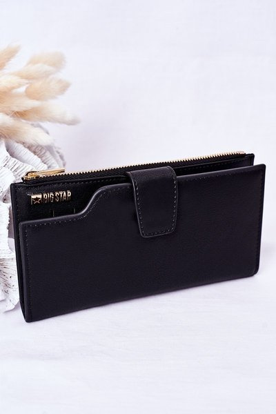 Veľká hviezda HH674009 Kožená peňaženka čierna