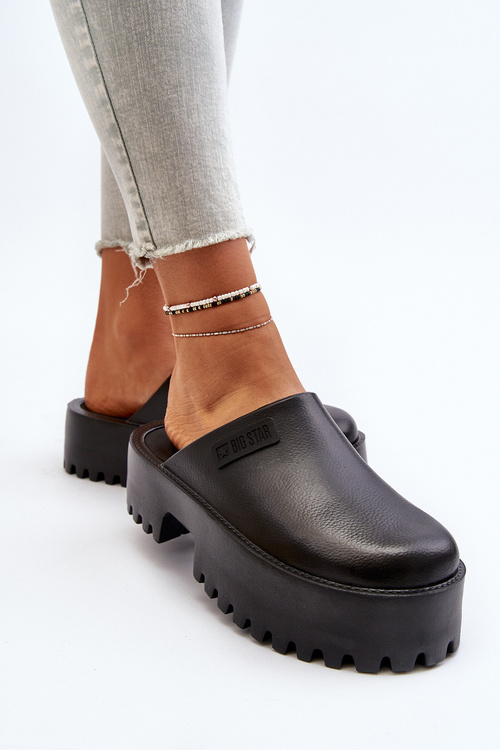 Dámské žabky na masivní podešvi Big Star NN274014 Černé