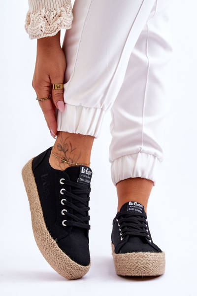 Módní pletené tenisky Lee Cooper LCW-23-31-1797L černá