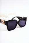Dámske módne slnečné okuliare v120045 čierna