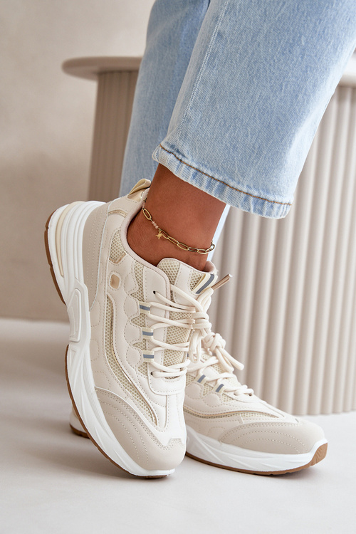 Sportovní Boty Sneakersy Eko Kůže Bílé Verilisse