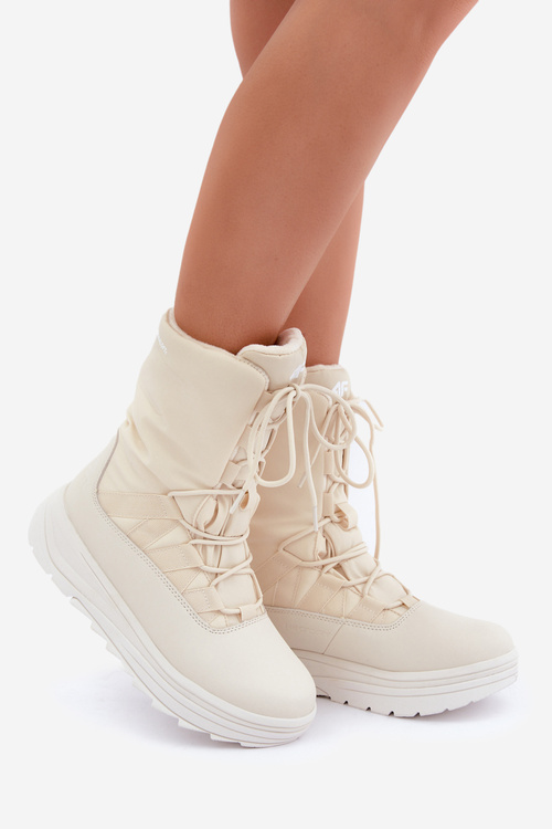 Dámské Sněhule INUA S Izolací Primaloft 4F Béžové 4FRAW24FSBSF012