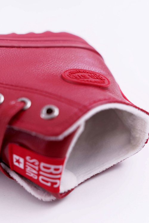 Dámské Tenisky Big Star Vysoké zateplené Červené EE274112