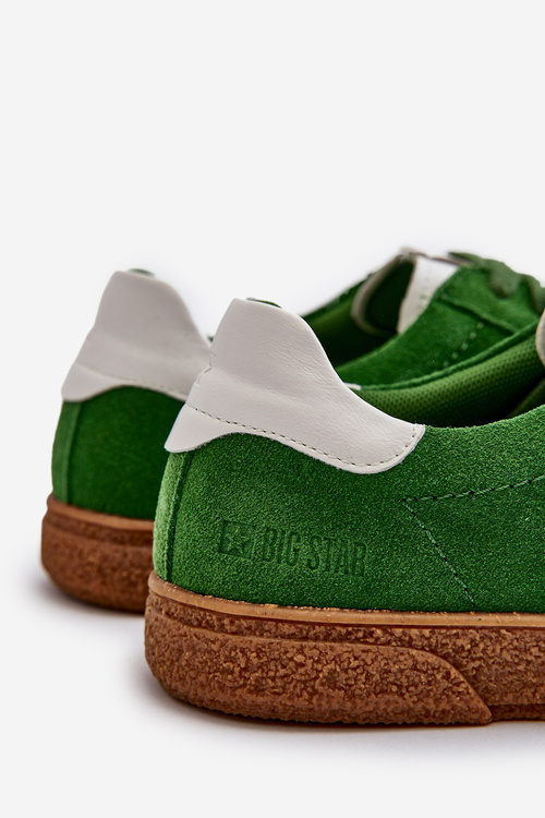 Mužské semišové tenisky Big Star NN174188 Zelené