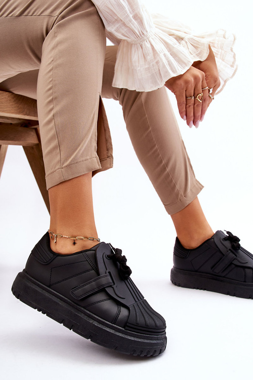 Dámska módna športová topánka čierna genéza