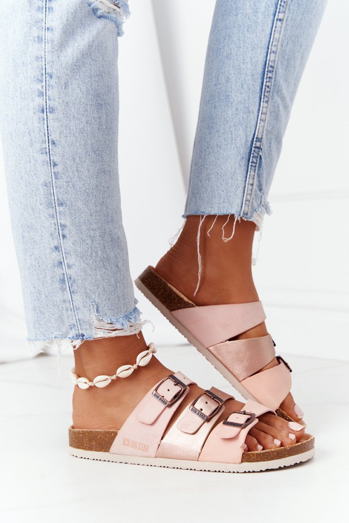 Veľká hviezda HH274586 Kožené žabky kože