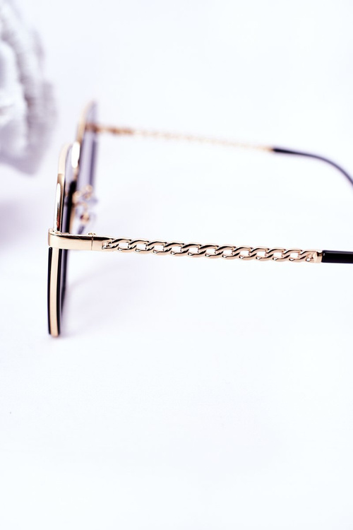 Čierne ombre geometrické slnečné okuliare