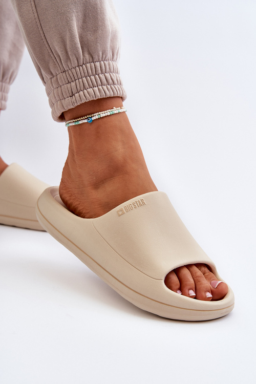 Lehké Dámské Sandály Big Star NN274A040 Béžové