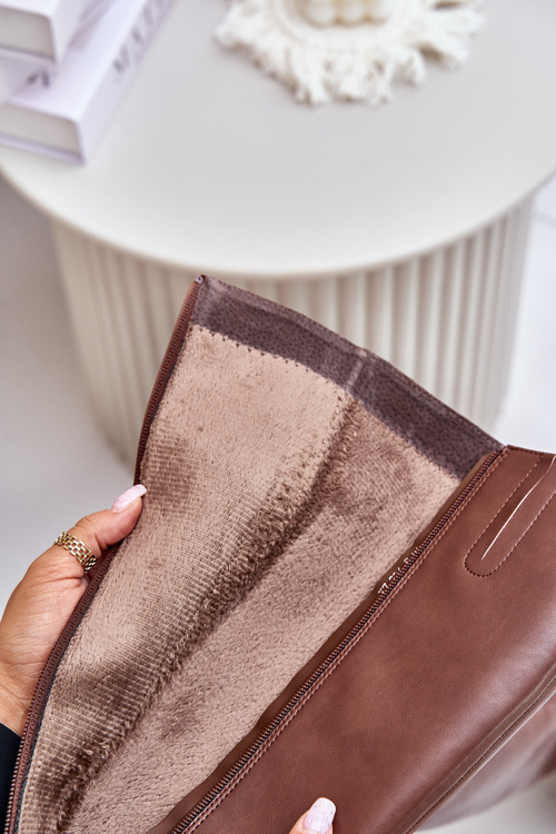 Kožené Čižmy Po Koleno S Izoláciou Sergio Leone KZ231-S Hnedé