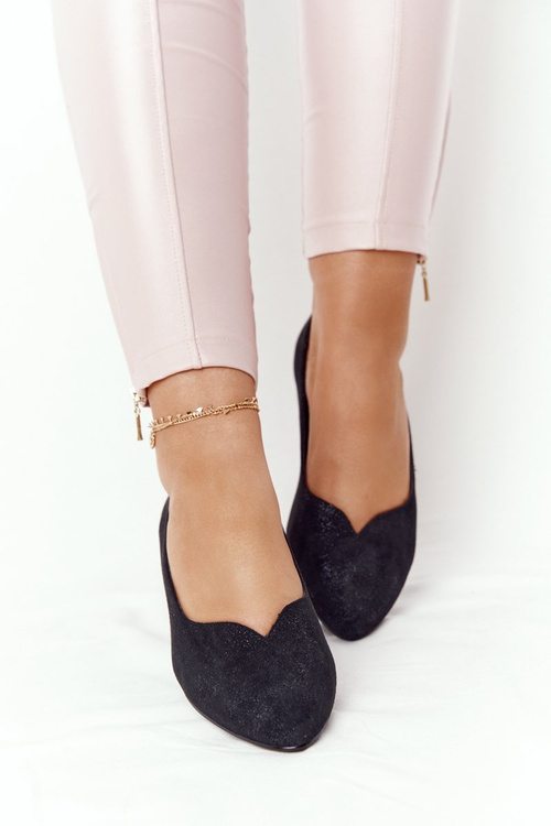 Vinceza Silver Ballerinas 21-10601 čierna