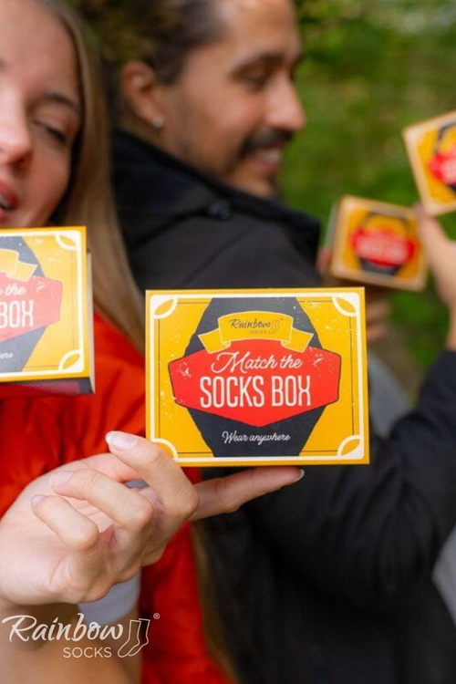 Ponožky MATCH BOX Zápalky Rainbow Socks