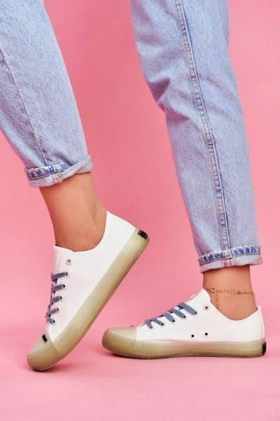 Dámské tenisky S Průhlednou Podešví Big Star FF274256 Bílé