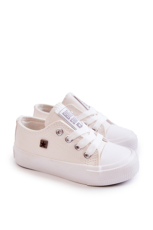 Detské kožené tenisky Veľká hviezda JJ374310 biela