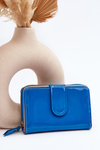 Lakovaná dámská lakovaná peněženka modrá Risima