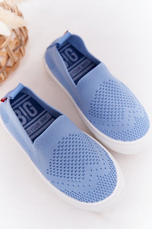 Detské sklz-on tenisky skĺznuté veľkej hviezdy HH374108 modrá
