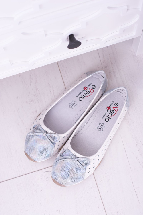 Dámské kožené bílé Ballerinas Erdola