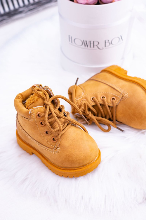 práškové camel teplé Dětské boty traper Dexter